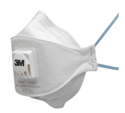 3M™ Particulate Respirator 9322A+P2, 10/Box