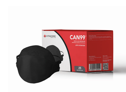 CAN99™ Black - Headband Respirator - 25/box