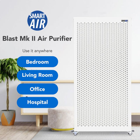 SmartAir Blast Air Purifier MkII with HEPA H13 Filter - (130sqm room)