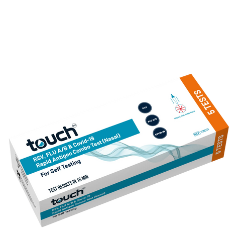 TouchBio RSV, FLU A/B & COVID-19 Rapid Antigen Test (5-pack)